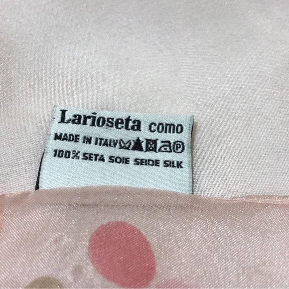 Authentic Moschino Scarf, 100% Silk, 19 1/2”Wx60”L, Pink, Olive Oyl, Love, Piece - Picture 8 of 11